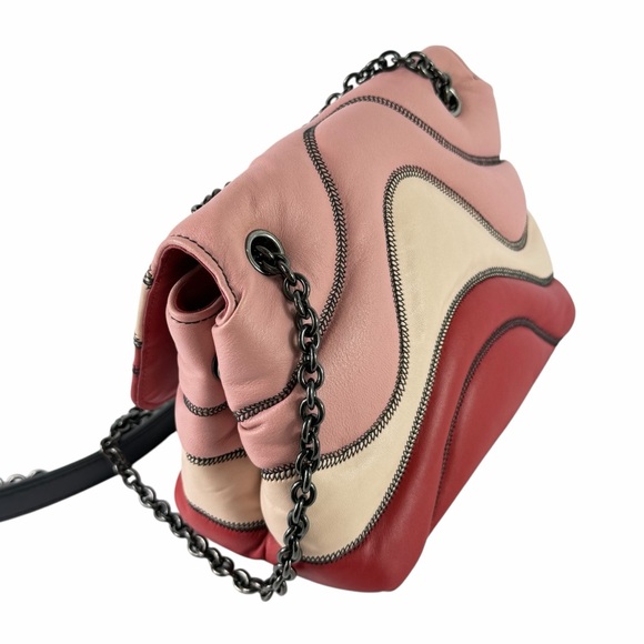 LONGCHAMP Brioche Quilted Multicolor Leather Crossbody Shoulder Bag - Picture 9 of 17